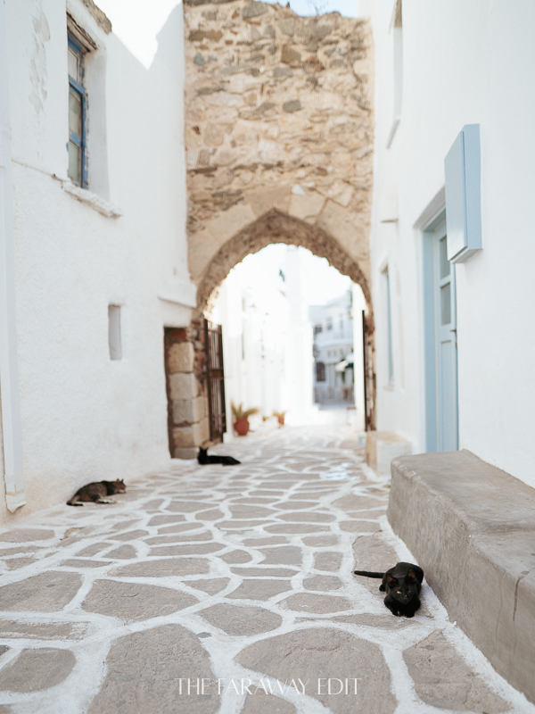 Whitewashed buildings in Antiparos Chora