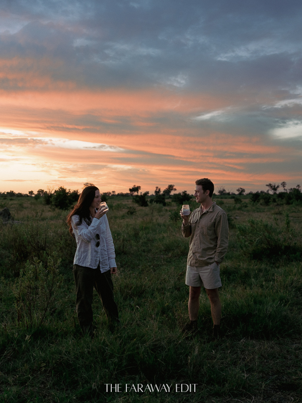 Botswana safari sundowners